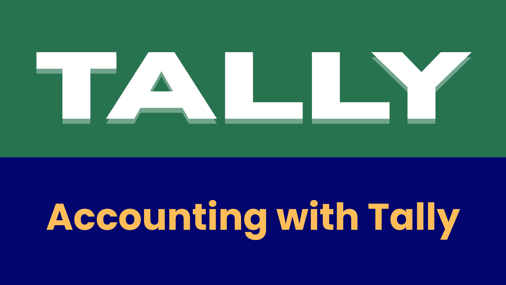 Accounting with Tally